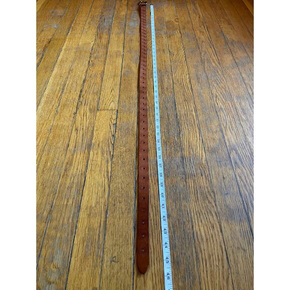 FOSSIL Boho Embossed Brown Leather Belt sz XL - Picture 10 of 10